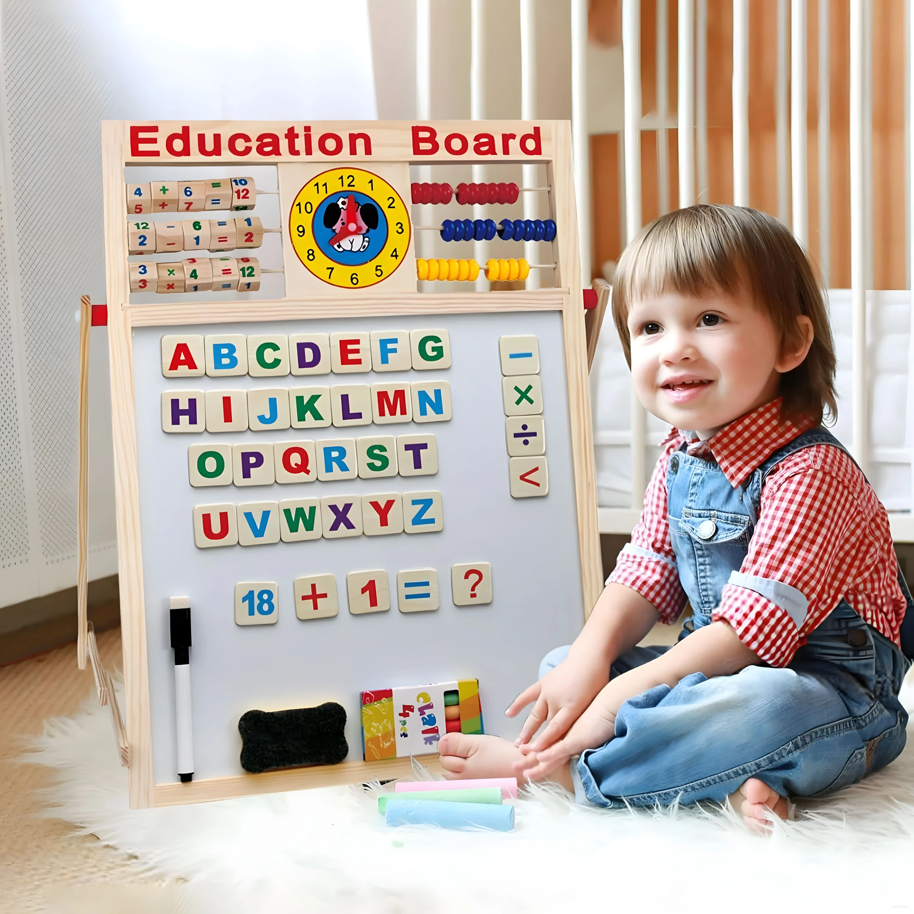 Multipurpose Magnetic Pictures Writes Plank Education Board Small 3+