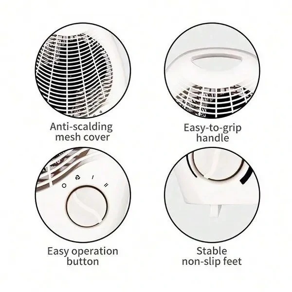 Sokany SK-1650 Electric Room Heater with Safety Protection