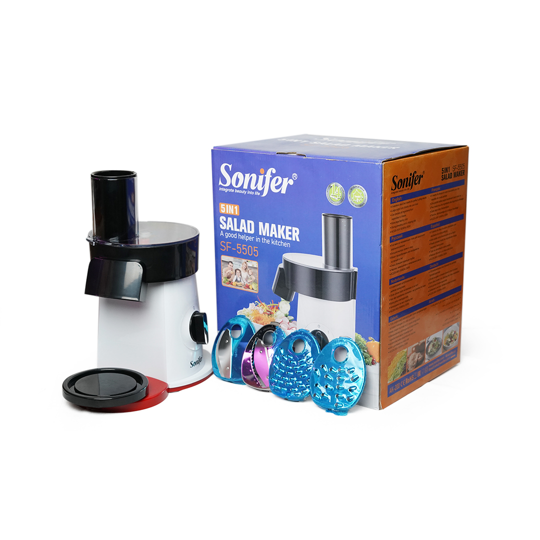 Premium Sonifer SF-5055 Food Processor Multifunctional Salad Maker 200W
