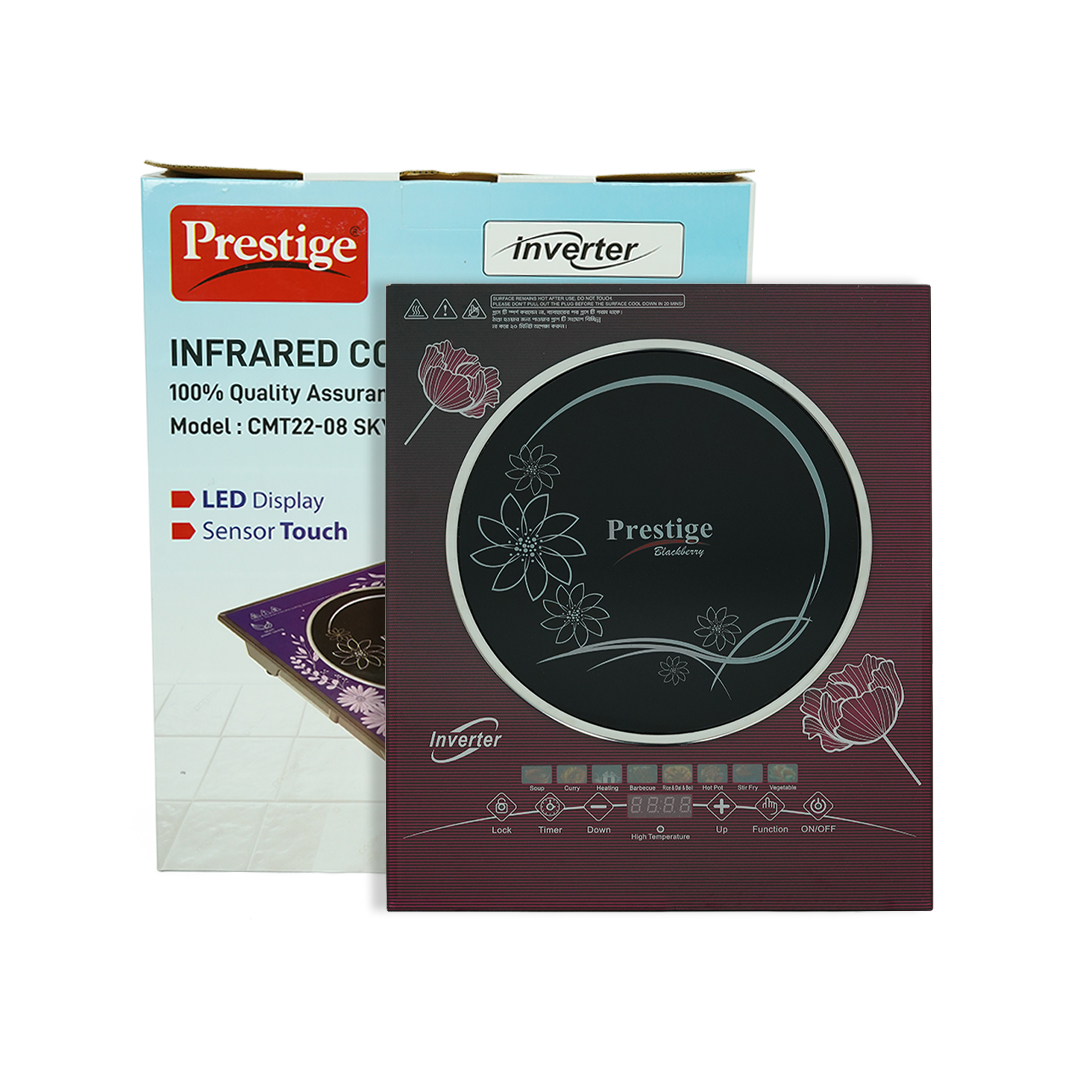 Prestige Inverter Infrared Cooker 2200W with Touch Control & LED Display – CMT22-08 RED