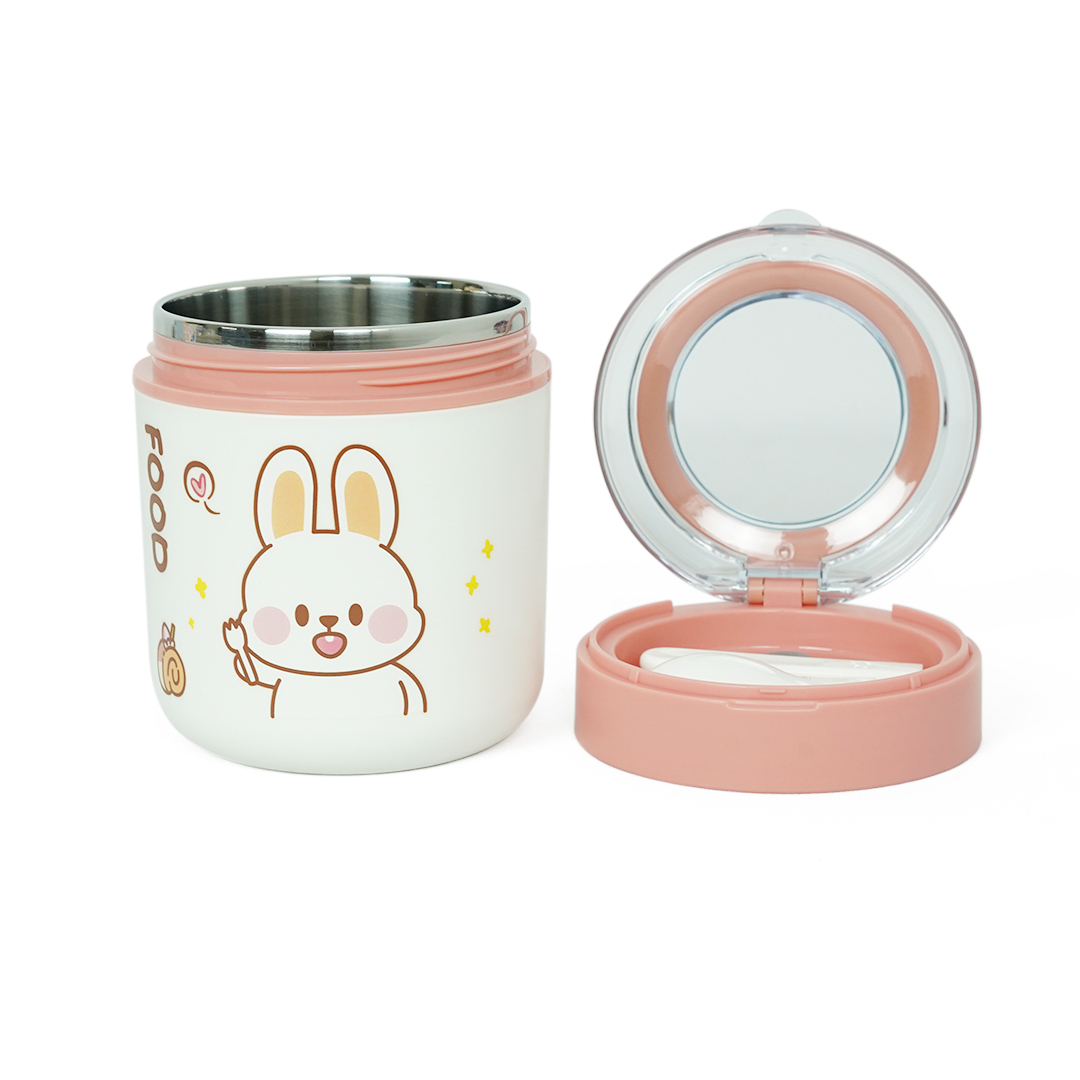 Tedemei Stainless Steel Insulated Soup Cup – Leakproof Cute Food Jar