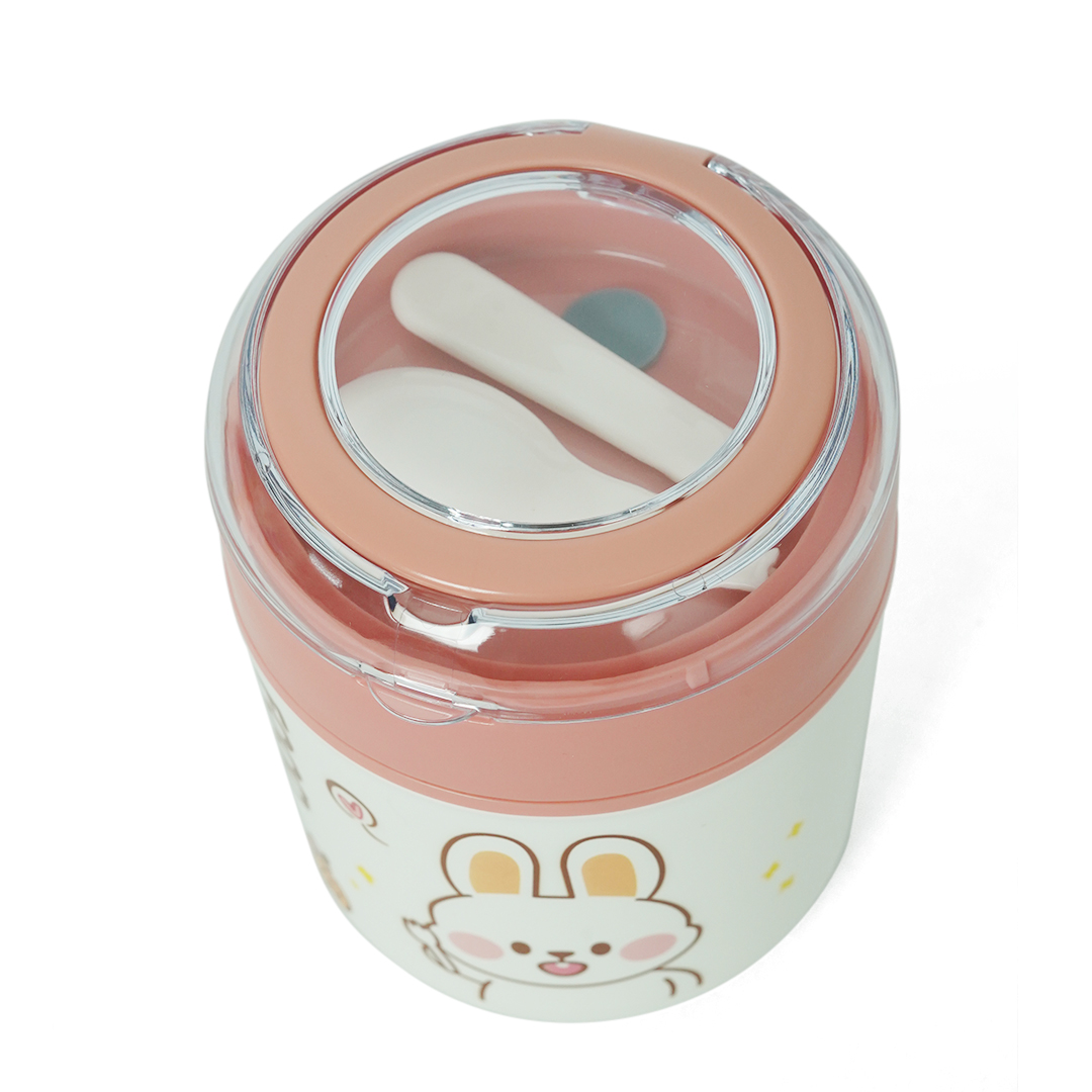 Tedemei Stainless Steel Insulated Soup Cup – Leakproof Cute Food Jar