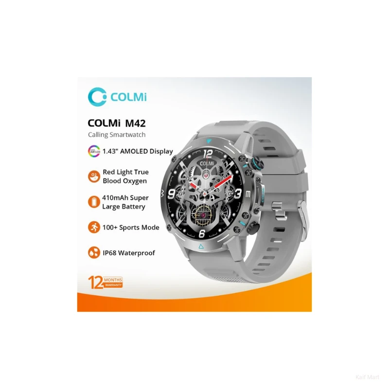 Colmi M42 Super Amoled Display Bluetooth Calling Smartwatc