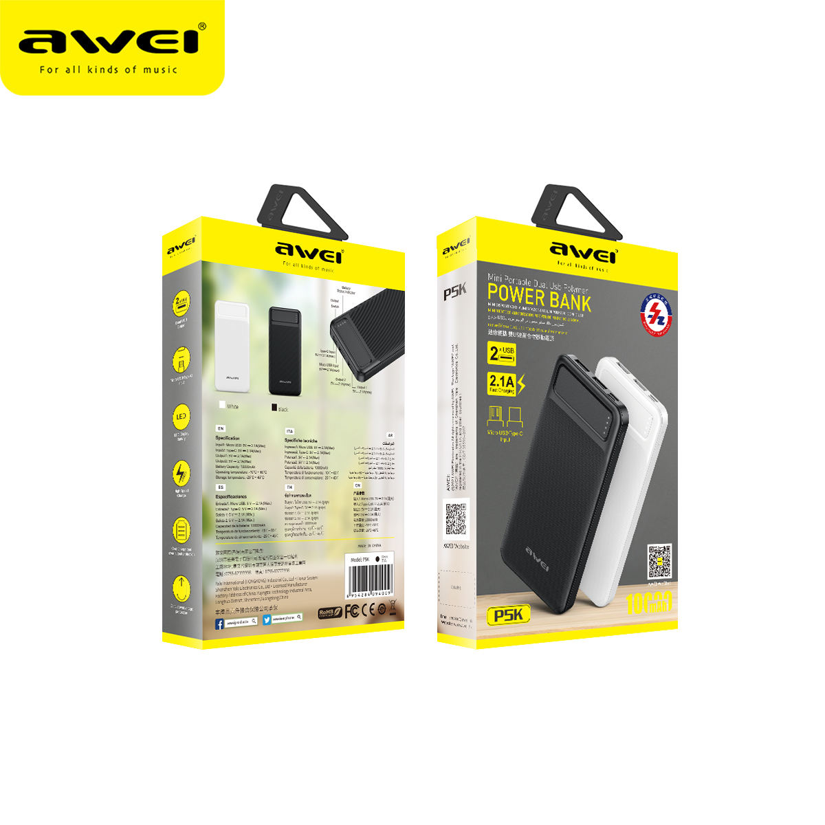 Awei P6K 20000mAh Portable Power Bank
