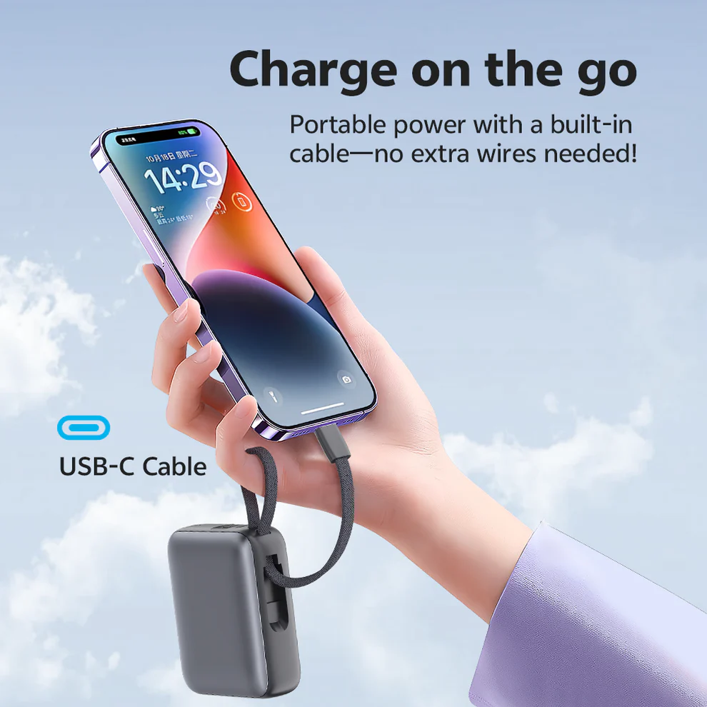 QCY PB10C 10000mAh 35W PD Fast Charge Power Bank