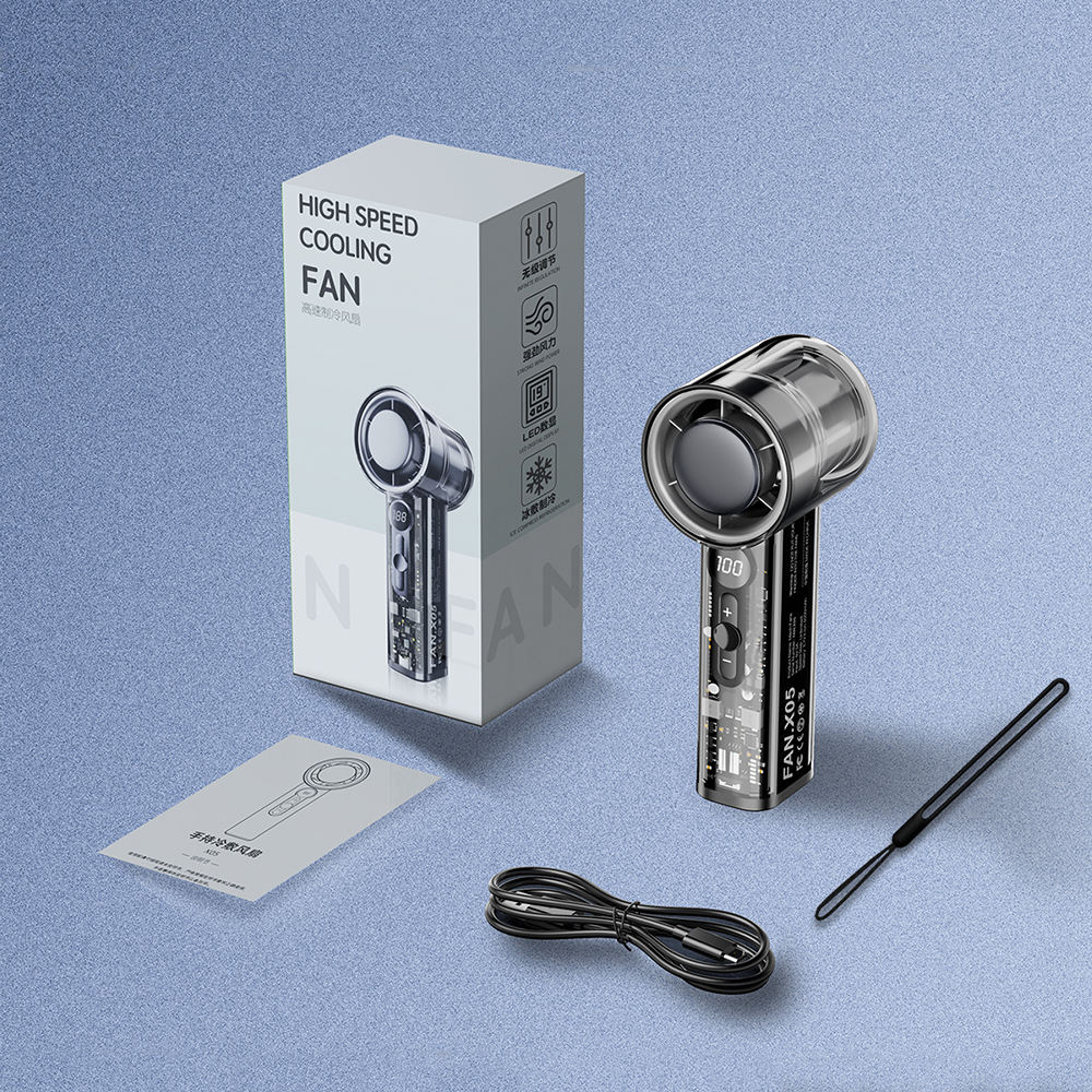 X05 Handheld High-Speed Cooling Fan 3000mAh Rechargeable Battery