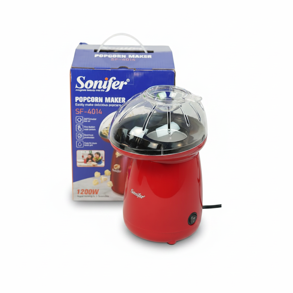Sonifer SF-4014 Popcorn Maker – 1200W Fast Hot Air Popcorn Machine