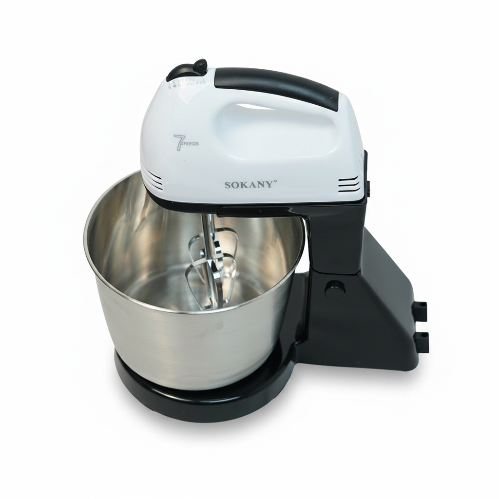 SOKANY Stand Mixer SK-6620 – 250W Electric Kitchen Mixer with 2.0L Bowl & Multiple Beaters