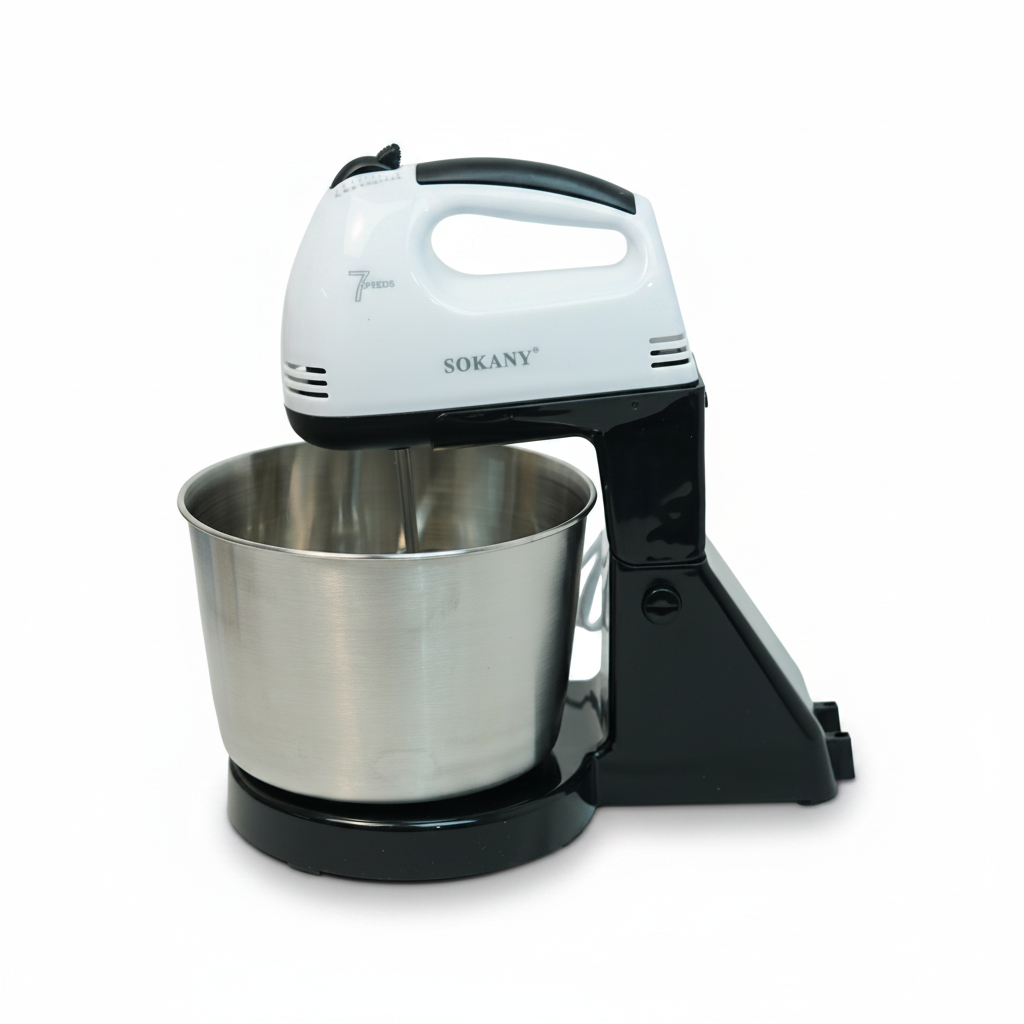 SOKANY Stand Mixer SK-6620 – 250W Electric Kitchen Mixer with 2.0L Bowl & Multiple Beaters