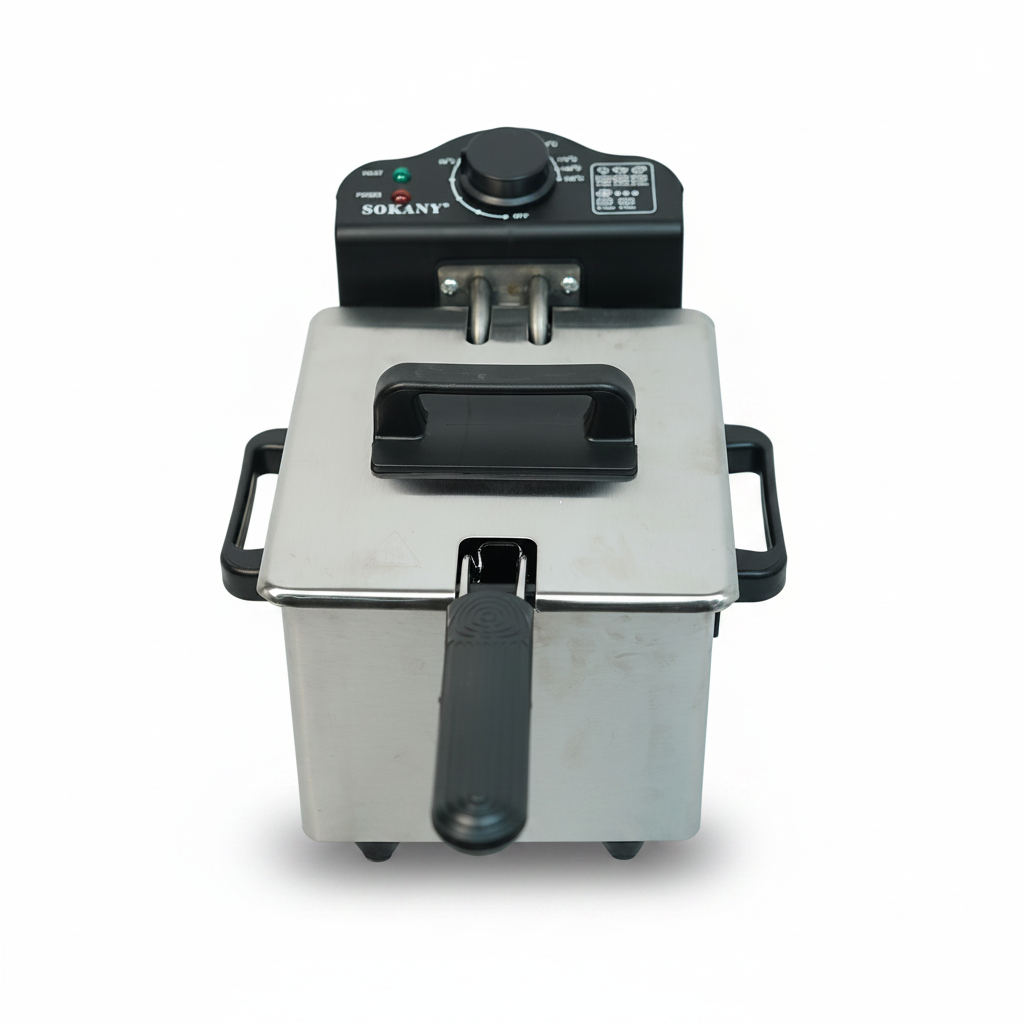 Sokany WJ-804 Electric Deep Fryer – 1.5L Compact Stainless Steel Mincer