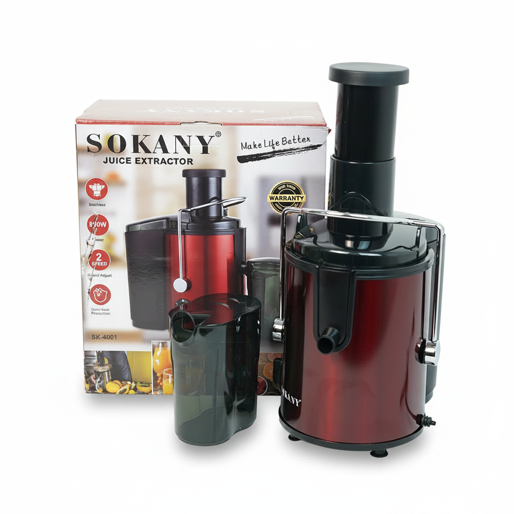 Sokany SK-4001 Juice Extractor – 800W High-Speed Centrifugal Juicer