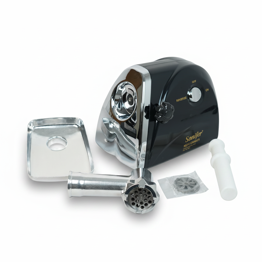 Sonifer SF-5018 Electric Meat Grinder – 1500W Heavy Duty Mincer & Sausage Staker