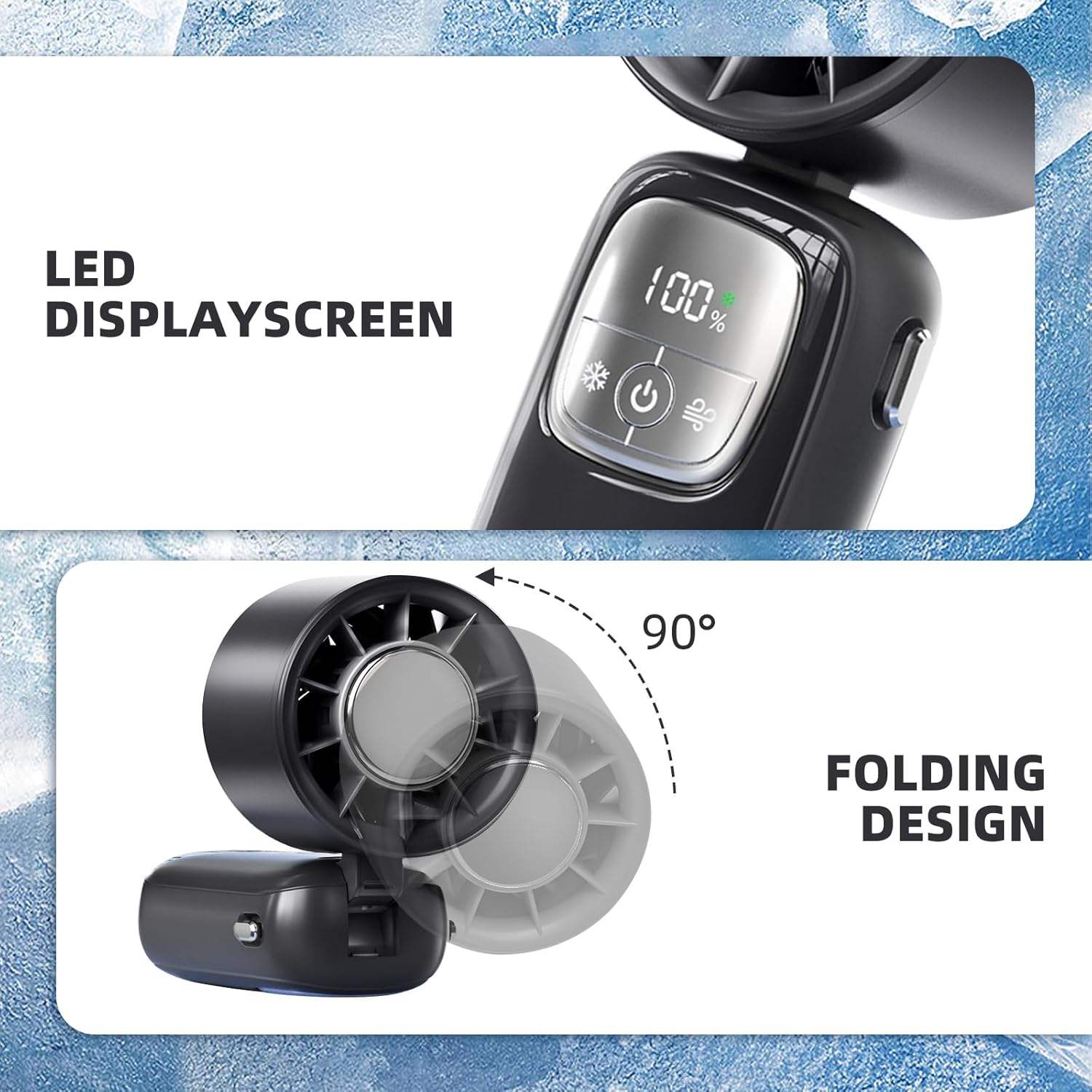 Turbo Fan N38 Cold Compress Handheld Fan | Premium Portable Cooling