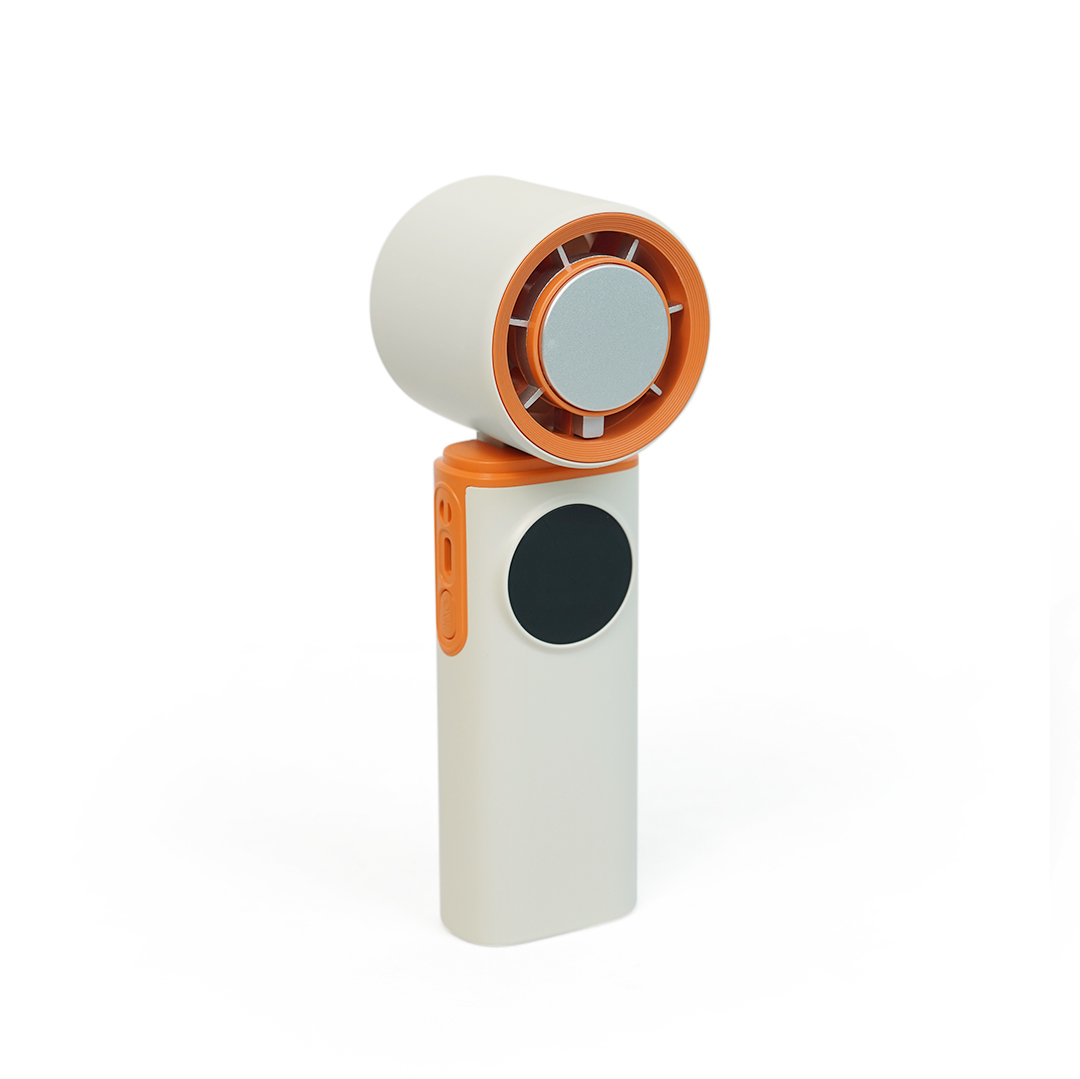 Portable Handheld Fan Ice Cooling 3600mAh Long Lasting Battery Turbo USB Plastic Foldable Mini Car