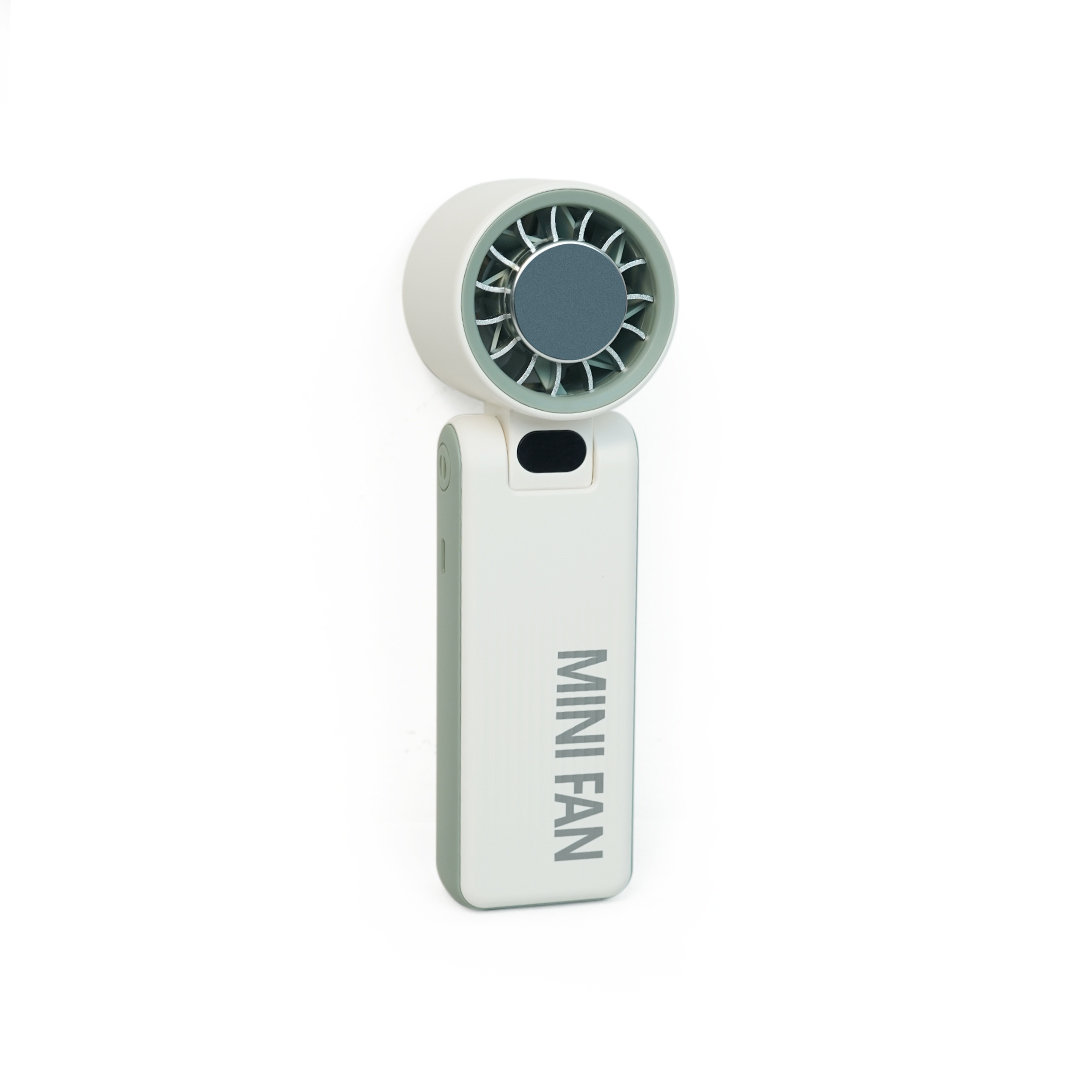 Mini Folding Portable Cooling 6000mAh Long-lasting Outdoor Handheld Fan for Home Office Desk Table Use