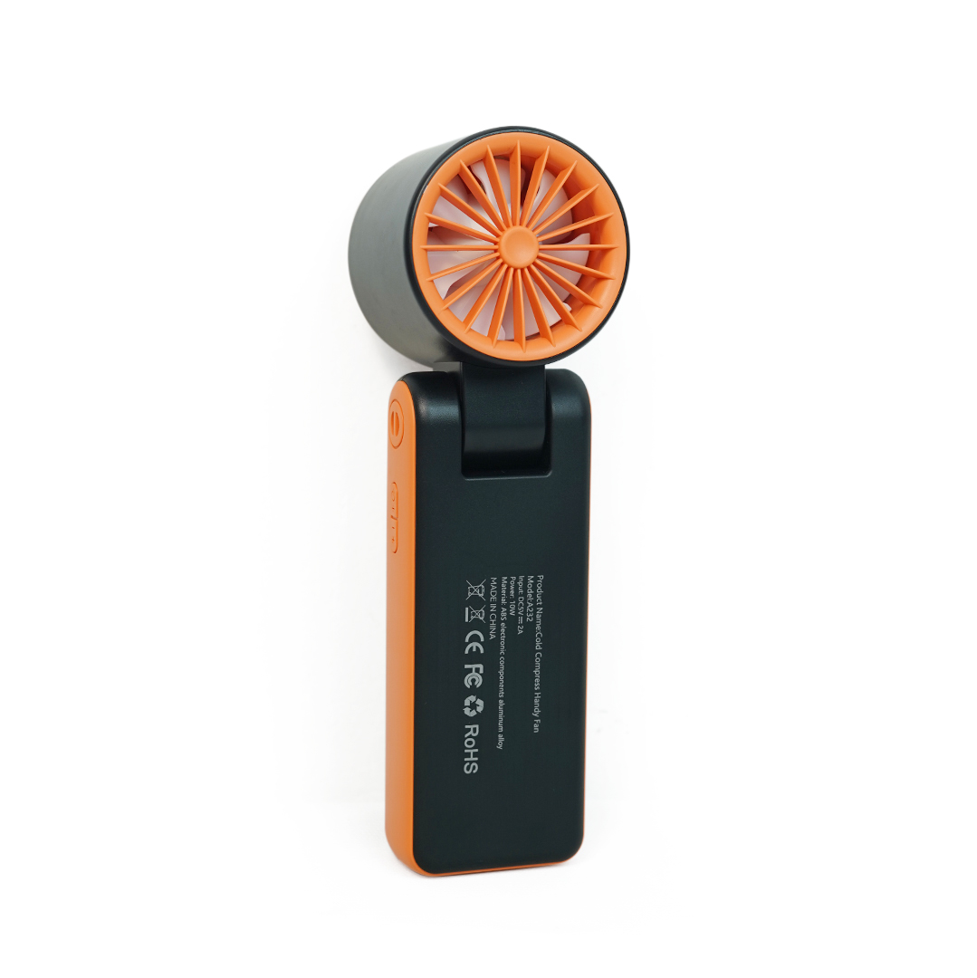 Mini Folding Portable Cooling 6000mAh Long-lasting Outdoor Handheld Fan for Home Office Desk Table Use