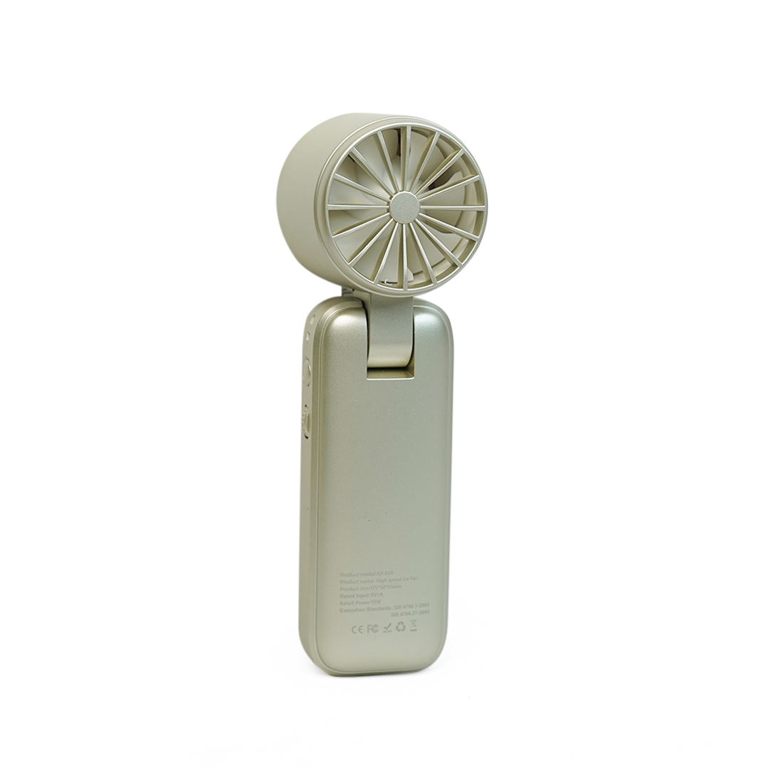 Handheld USB Ice Compress Cooling Fan Brushless Motor 3600mAh battery High-Speed Silent Operation Portable Outdoor Use Digital Display XR-020