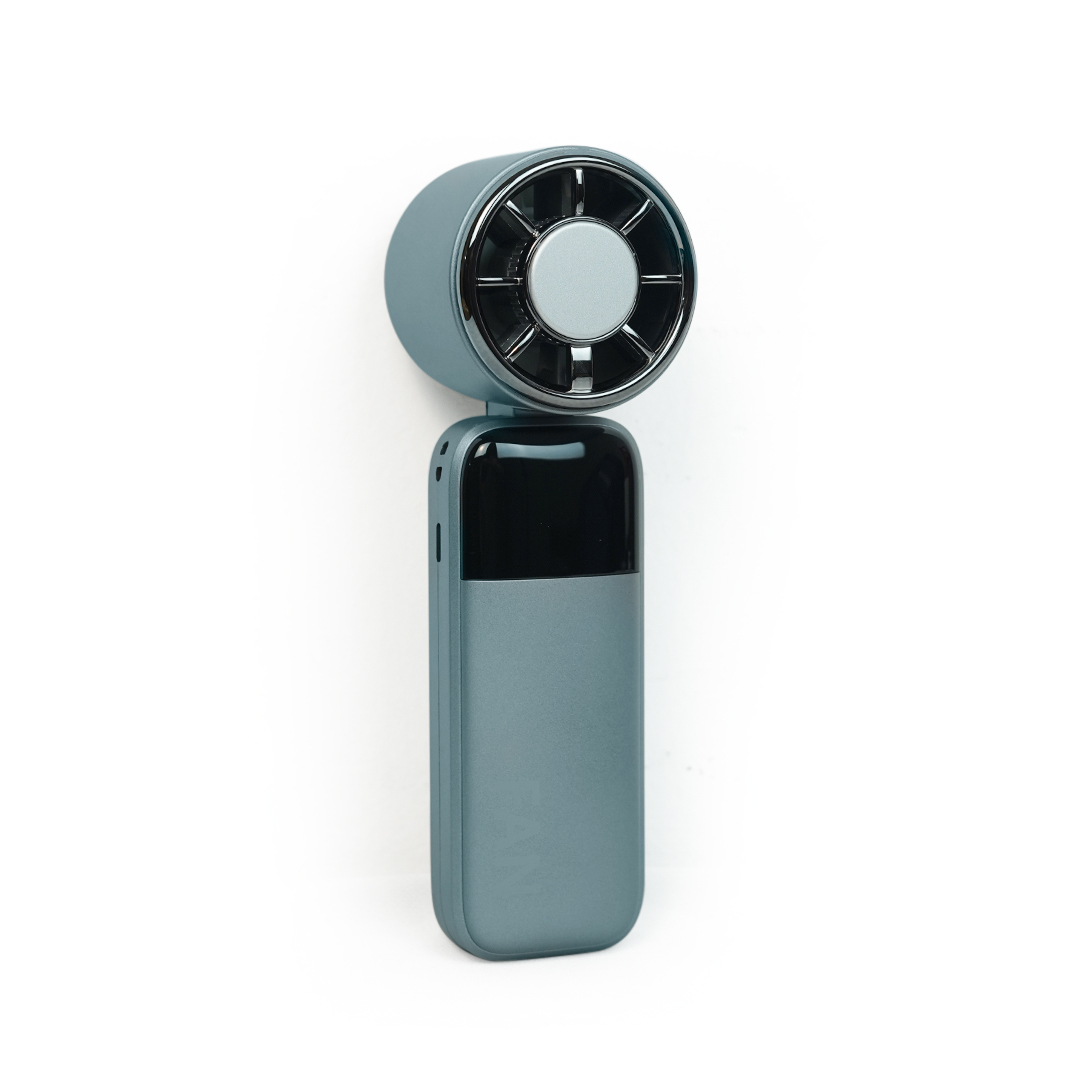 Handheld USB Ice Compress Cooling Fan Brushless Motor 3600mAh battery High-Speed Silent Operation Portable Outdoor Use Digital Display XR-020