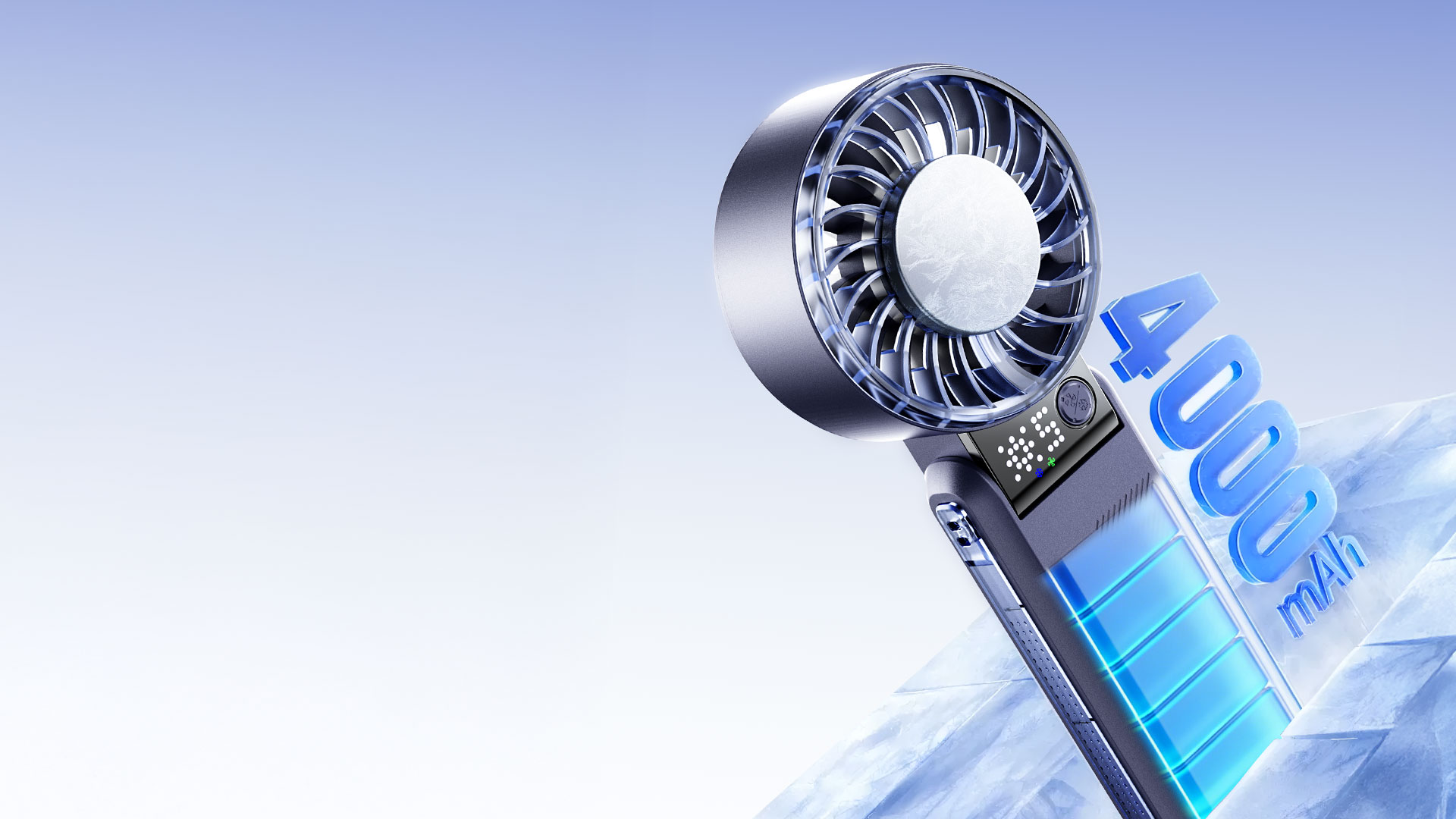 REMAX RS-SF27 Foldable Mini Fan with Semiconductor Ice Cooling